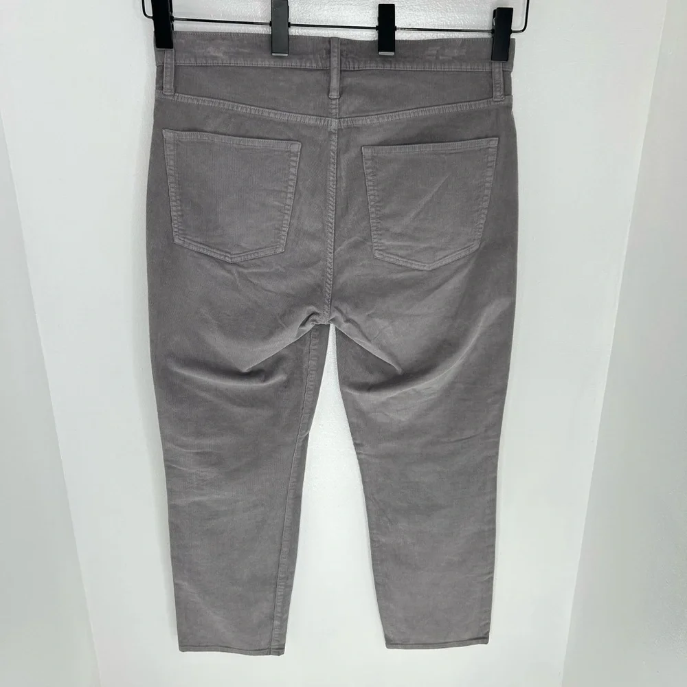 J. Crew Corduroy Pants Size 32 Gray Stretch 5-Pocket Re-Imagined‎ Office 35x28